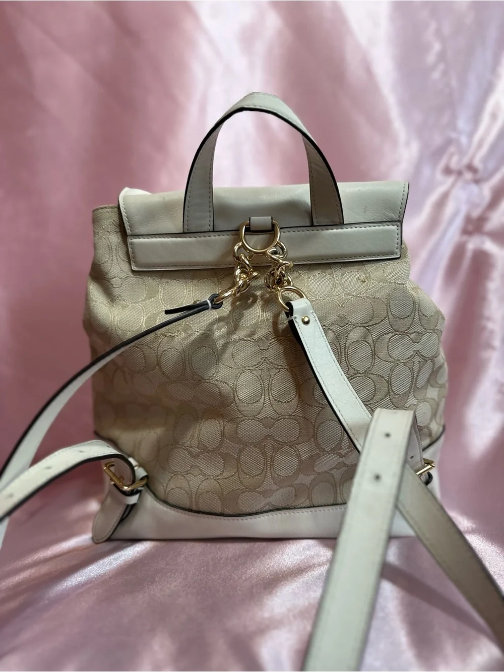 Coach backpack tan